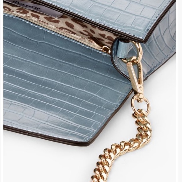 Blue Croc crossbody elegant bag - Picture 4 of 5